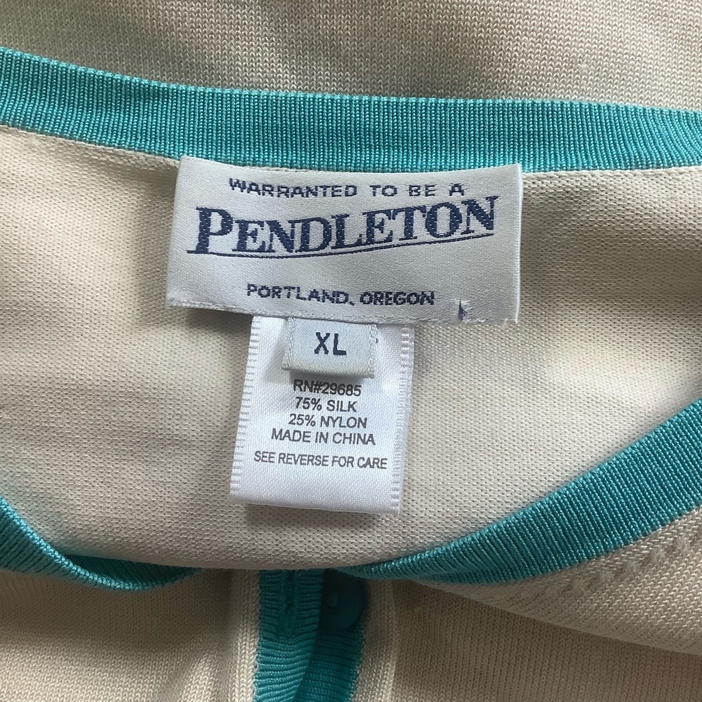 Pendleton Womens Silk Blend V Neck Cardigan Size XL - Picture 5 of 7